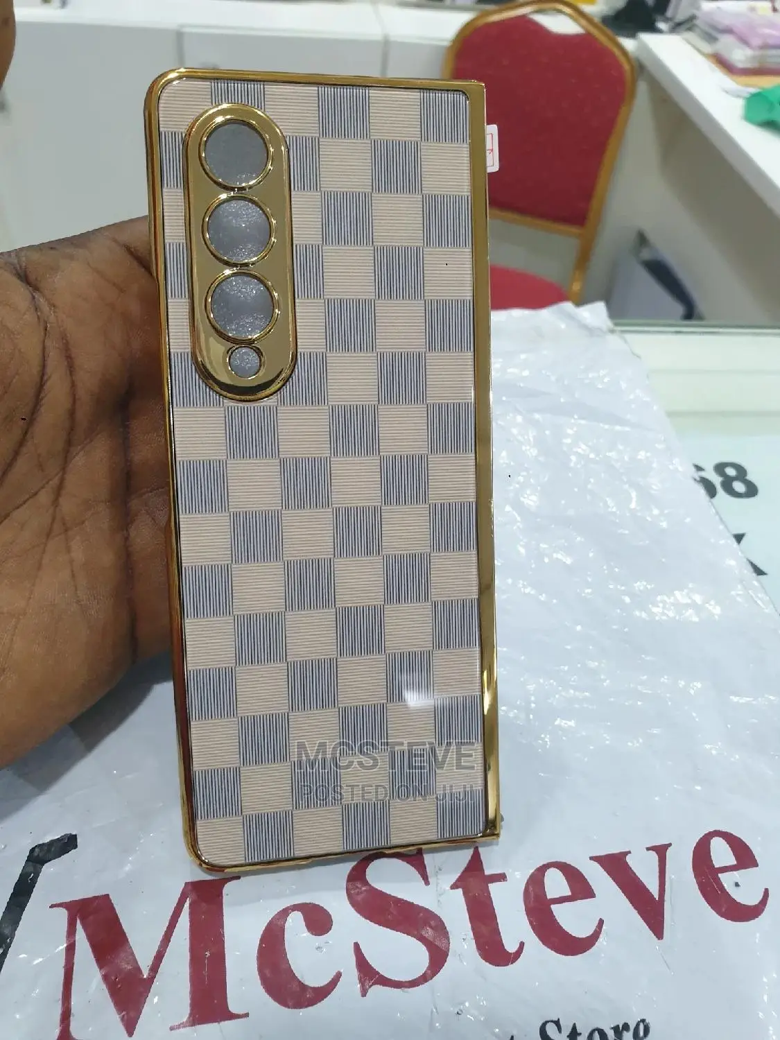 Samsung Galaxy Z Fold 4 Case Cover With Burberry Design
