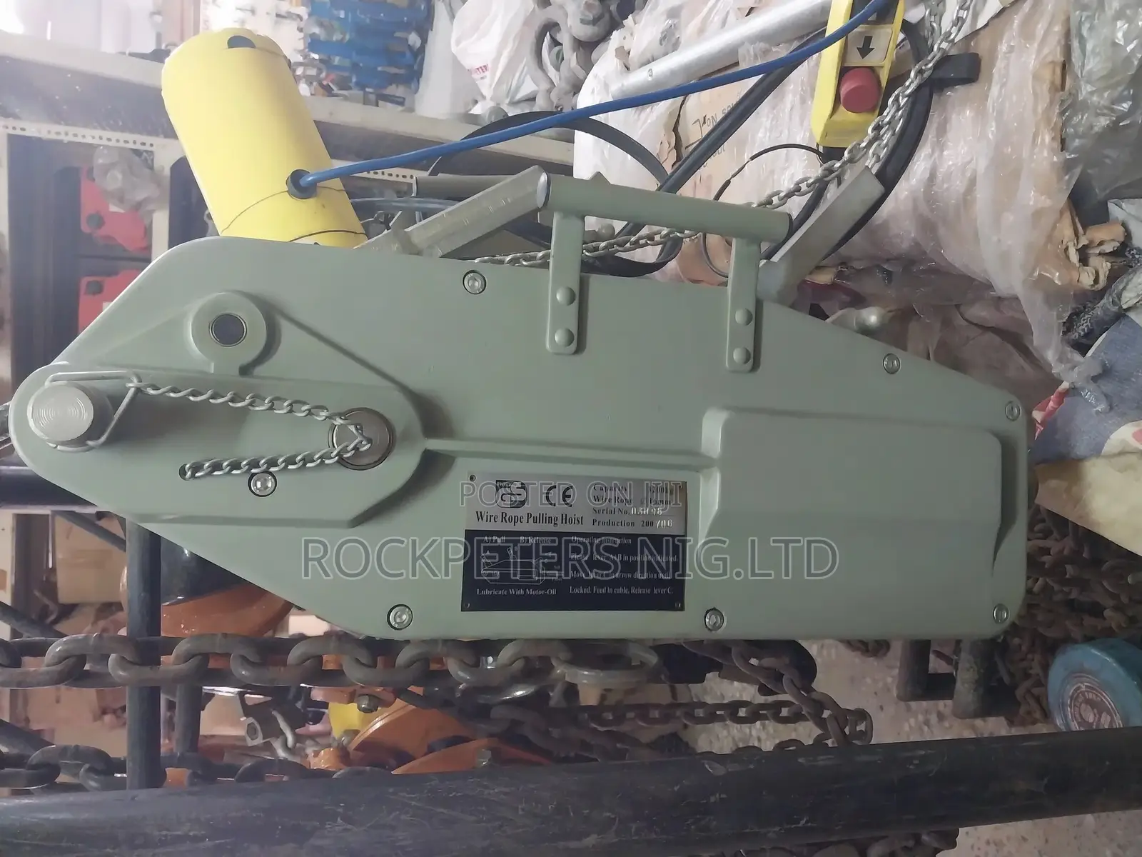 3200kg Toyo Wire Rope Pulling Hoist 16mm