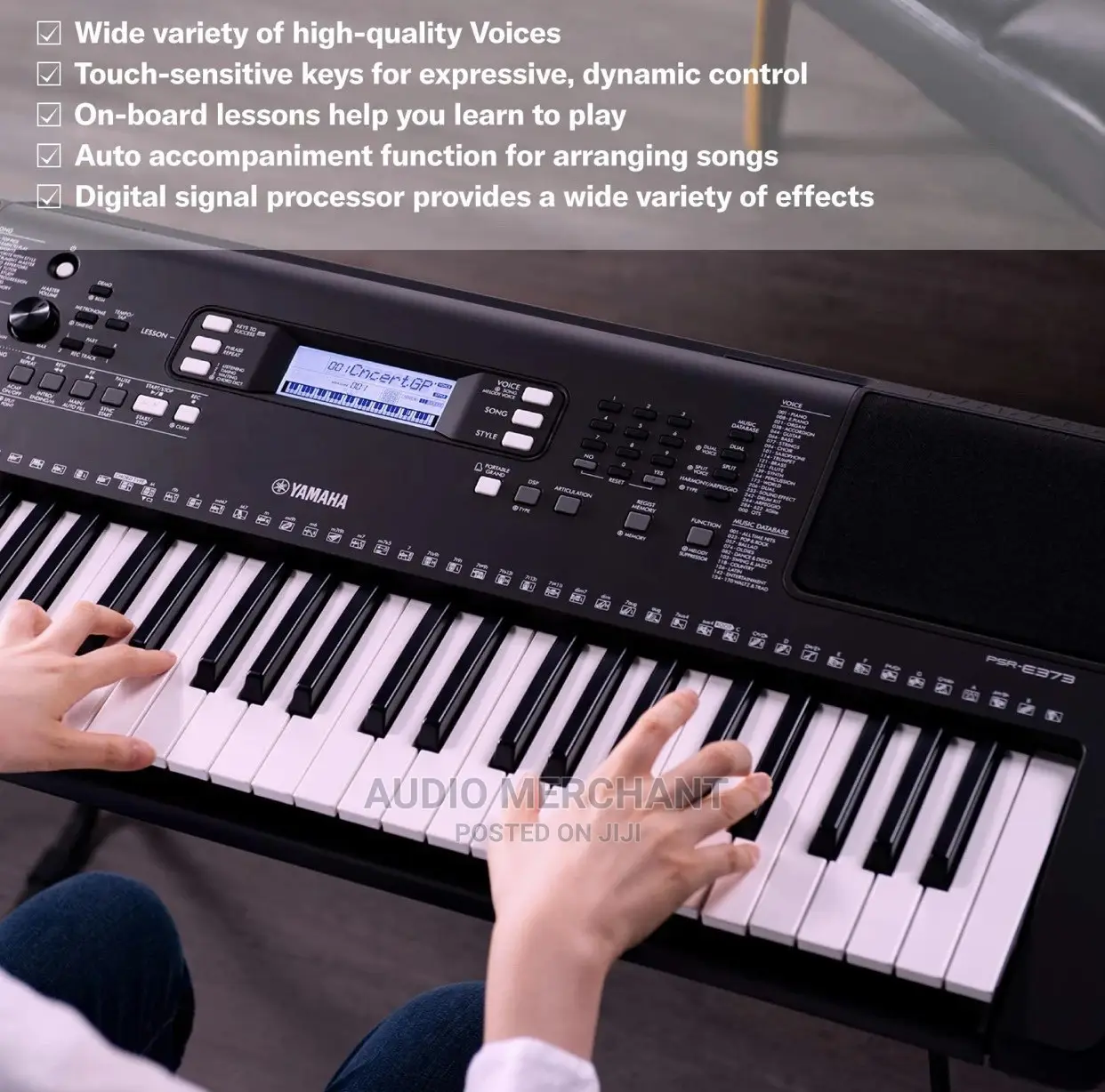 Yamaha Psre373 61-key Touch Sensitive Portable Keyboard