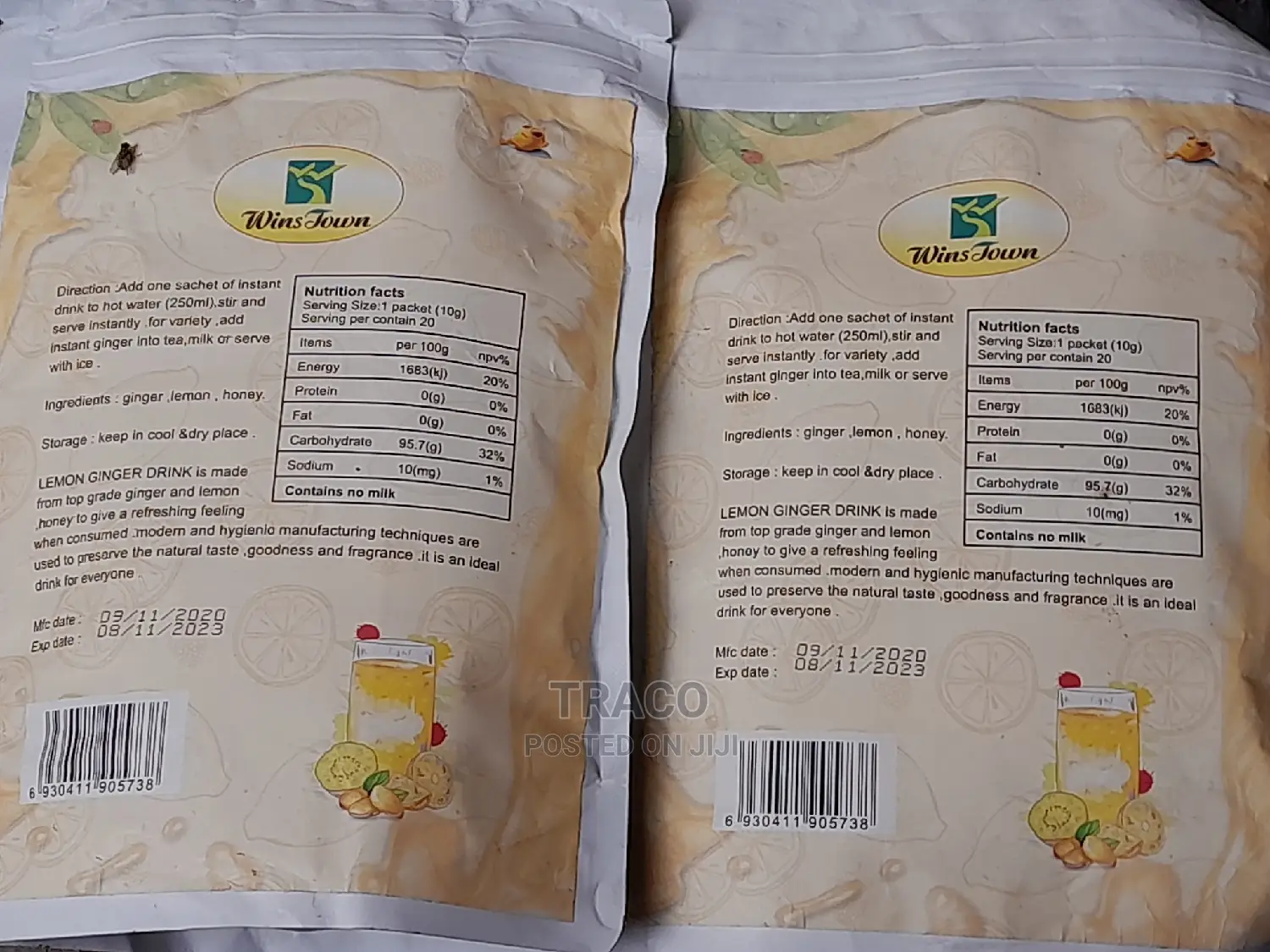 Winstown Instant Lemon Ginger Tea -15 Bags