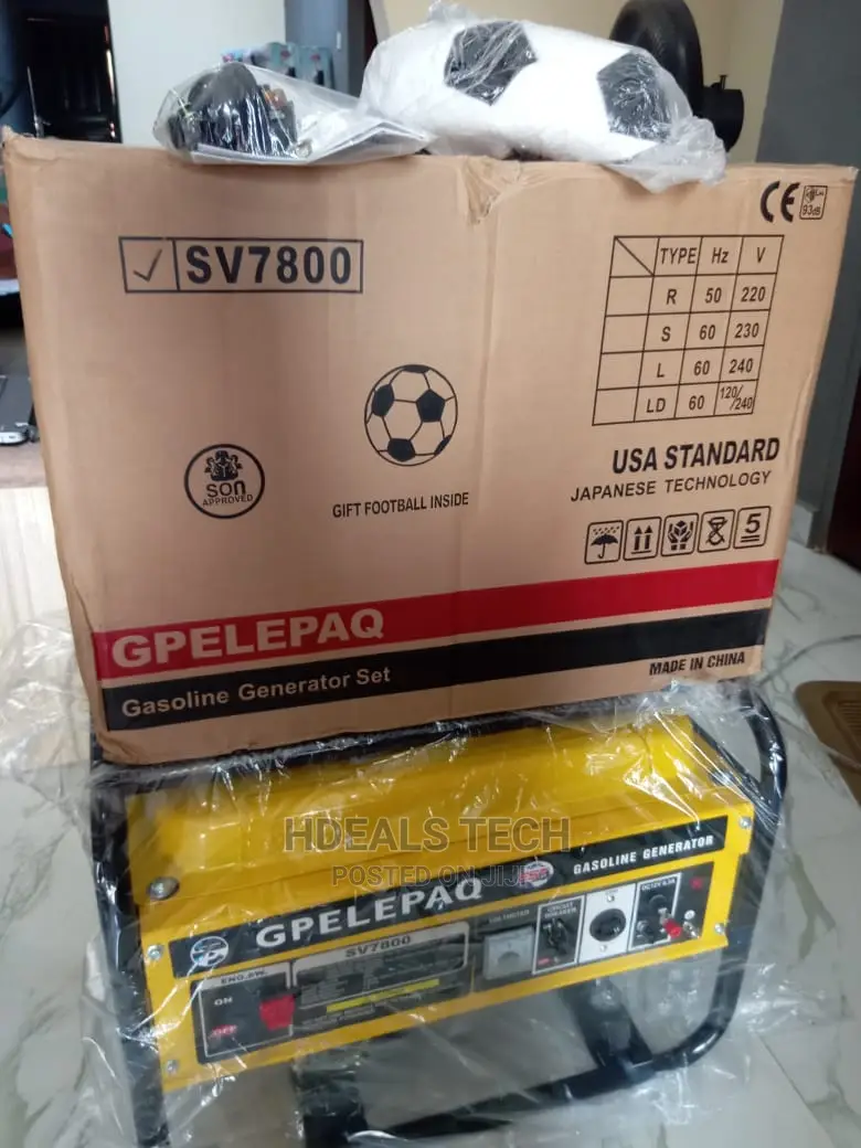 Elepaq Sv7800 Manual 4.5kva Gasoline Generator.