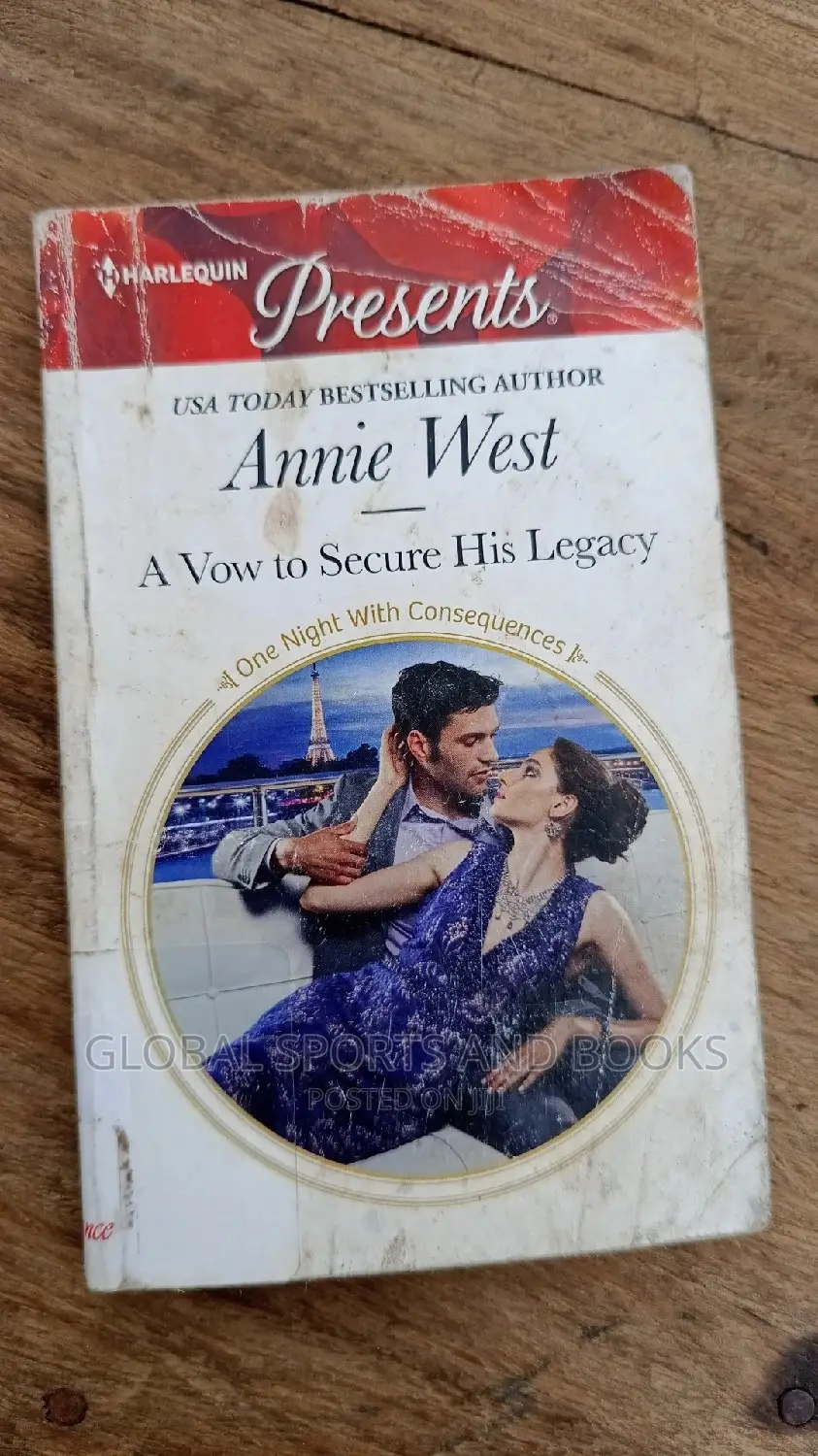 Harlequin Present Red and White Romance Novel