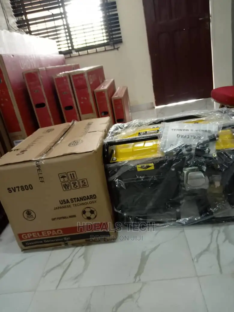 New Elepaq 4.5kva SV7800 Manual Start Gasoline Generator.