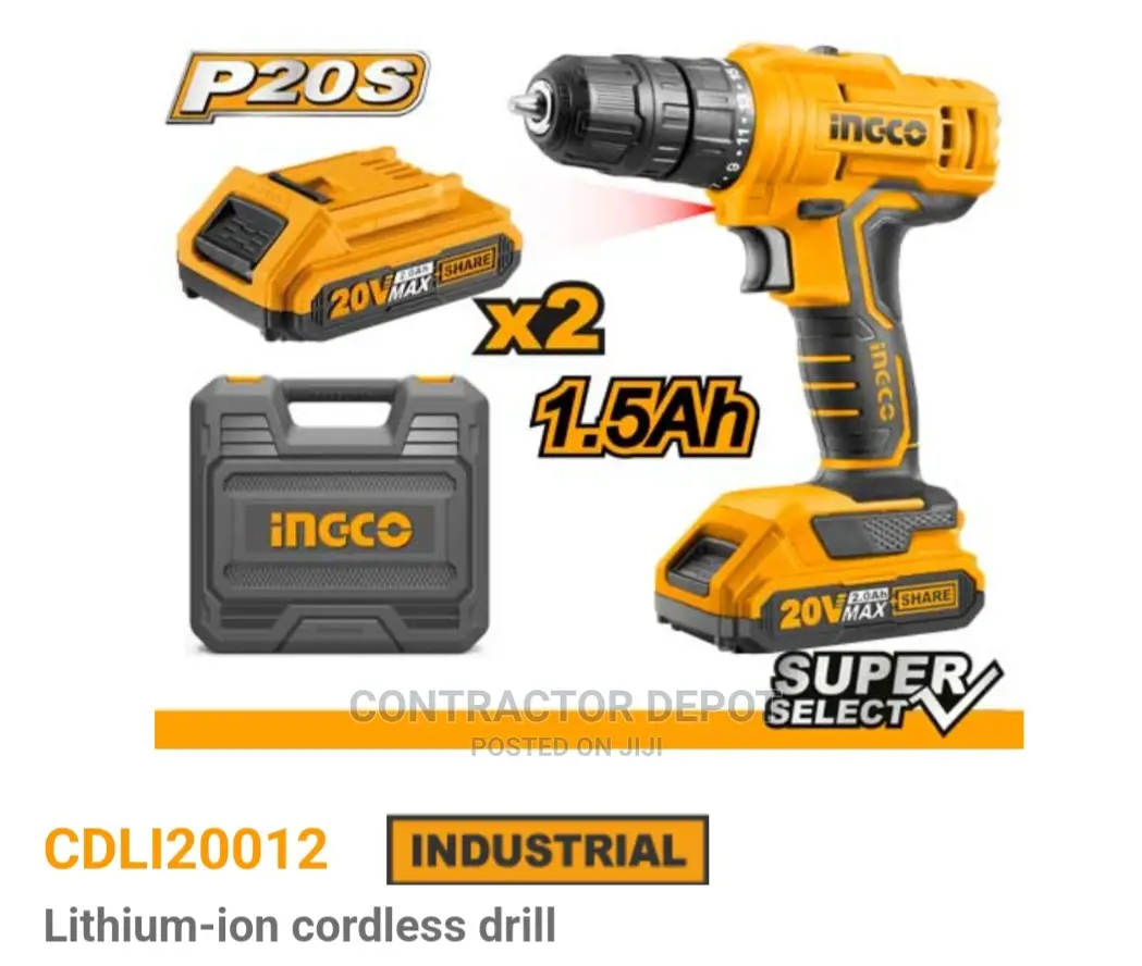 Ingco Lithium-Ion Cordless Drill 20v