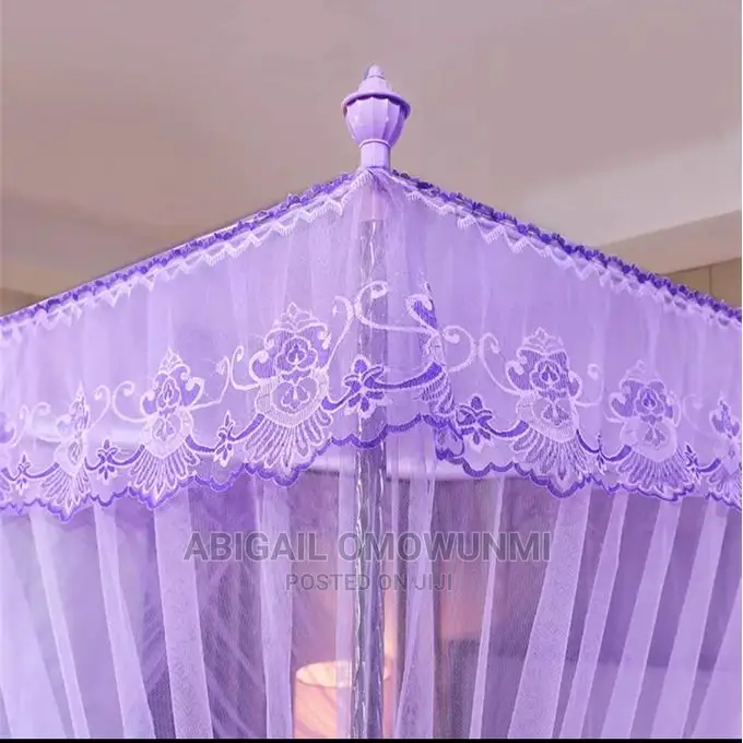 Luxury 4 Pole Mosquito Net - Purple