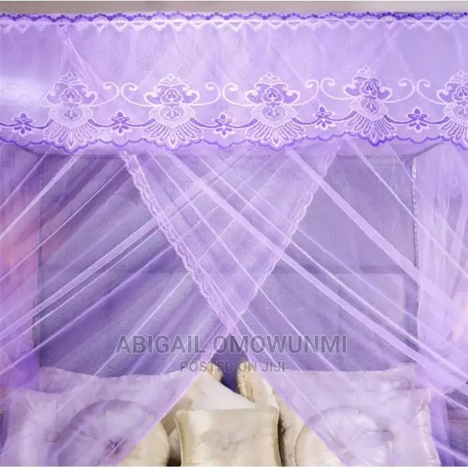 Luxury 4 Pole Mosquito Net - Purple