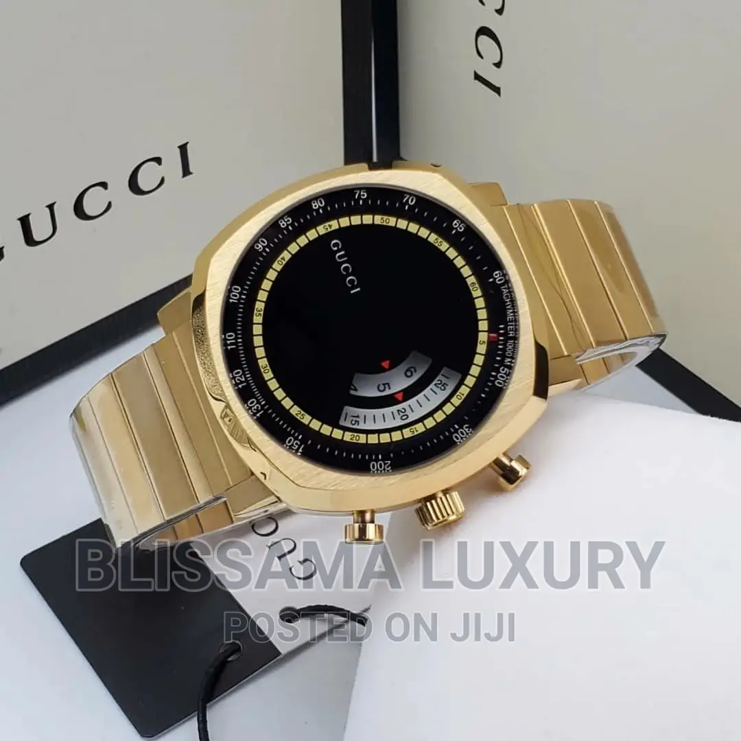 Gucci Chain/Rubber Luxury Men Wristwatch – Stylish, Durable Classy
