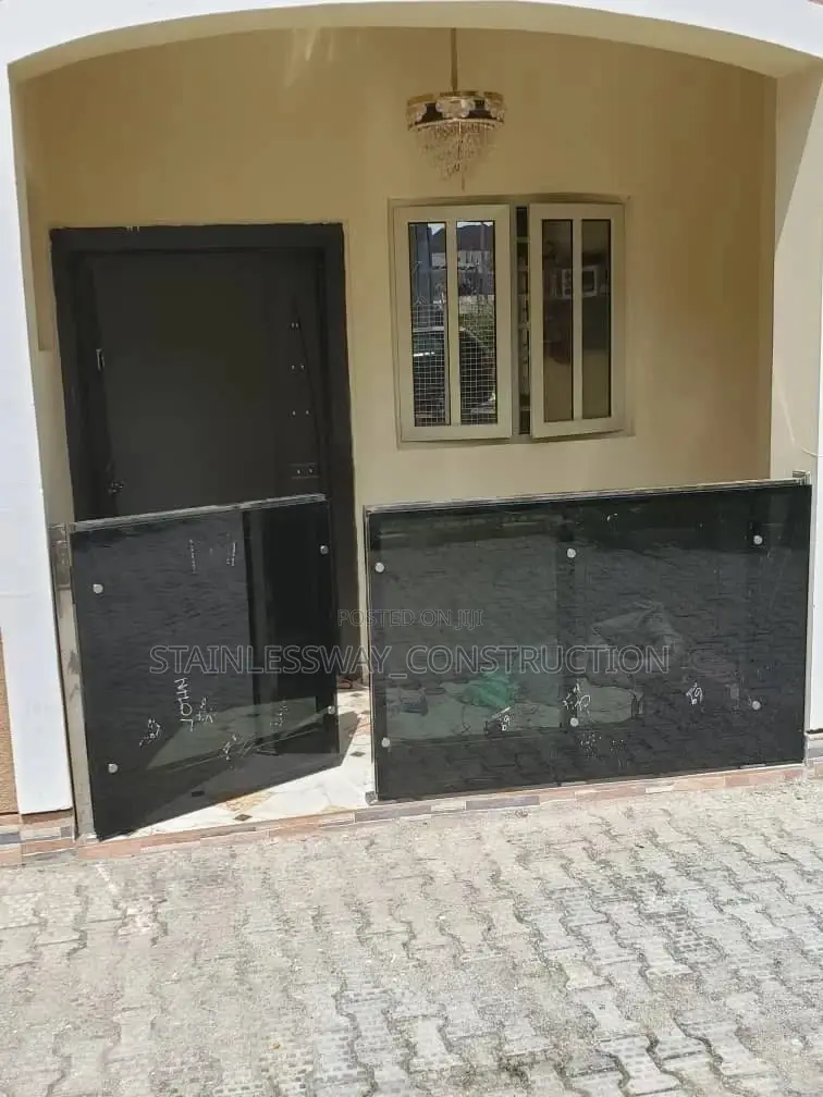 Dark Grey Balcony Glass at Wuye
