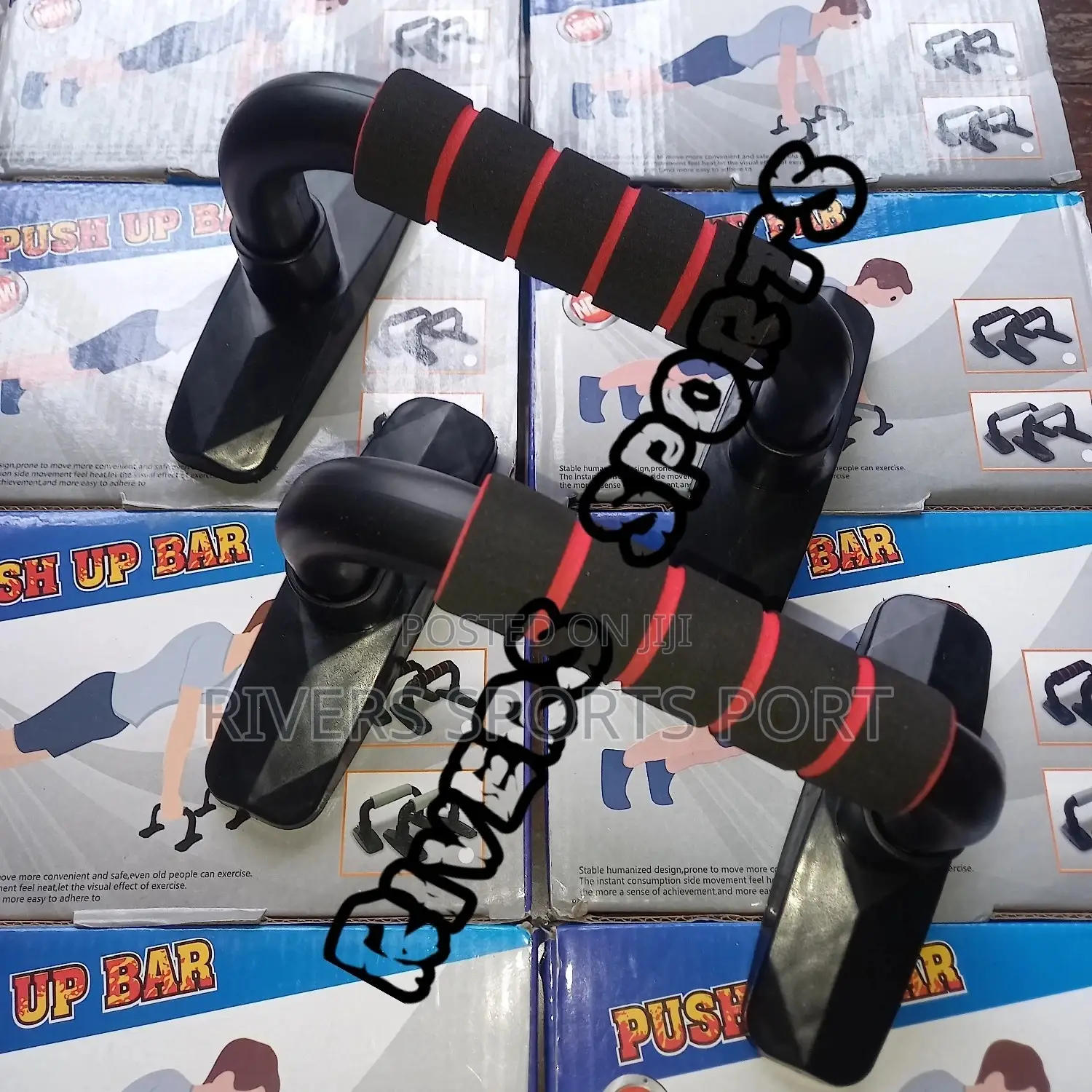 Pushup Bars. Musculation Rack Training Exercise Bar Push Up