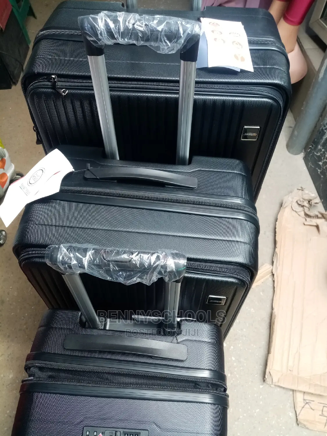Set of 3 Smartpolo Foreign Rubber Plastic Travel Luggage Box