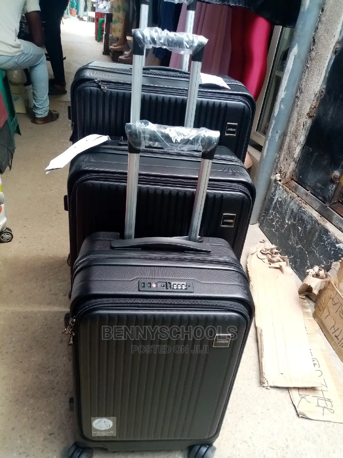 Set of 3 Smartpolo Foreign Rubber Plastic Travel Luggage Box