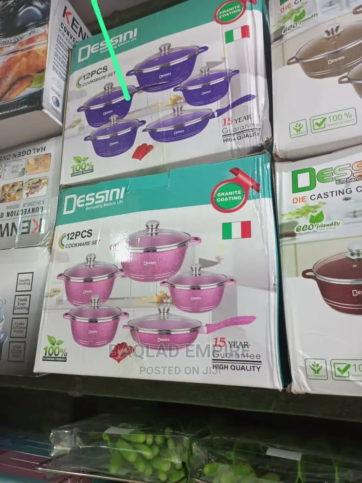 12 Pcs Dessini Cookware Set Including Frying Pan
