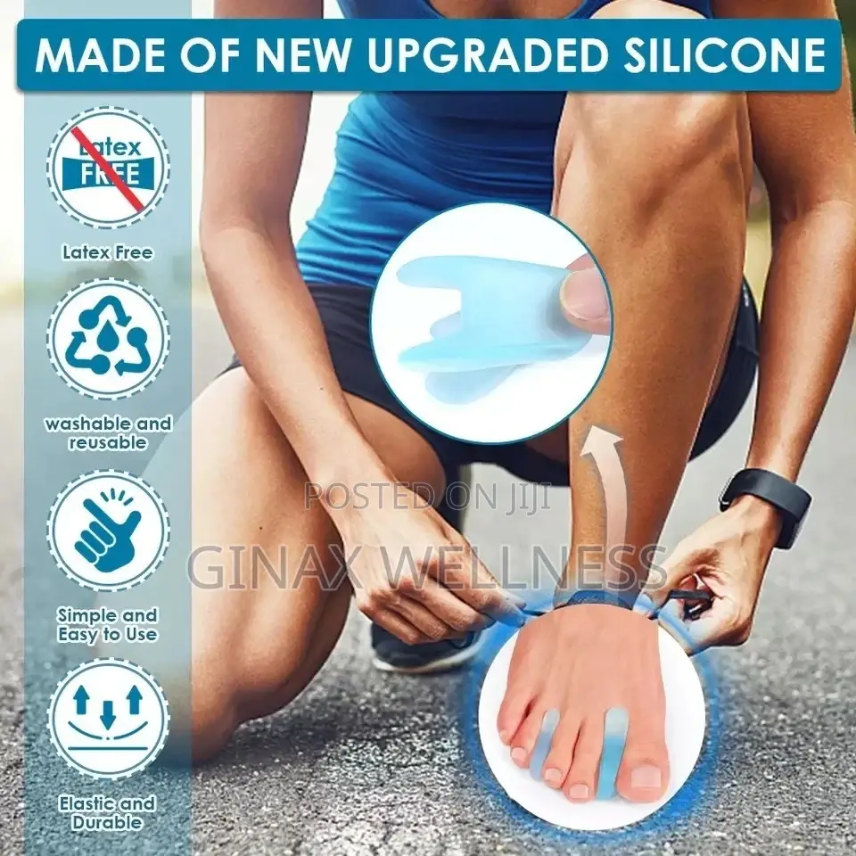 A Line Silicone Toe Seperator 4 Bunion, Overlapping Toes