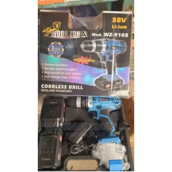 Work Zone Cordless Drilling Machine 38v