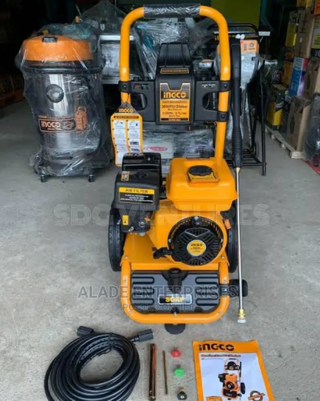 Ingco Gasoline Pressure Washer 6.0hp (214 Bar) – Ghpw2003