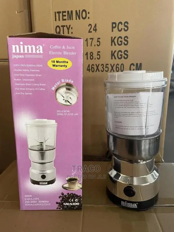 Single Electric Nima Stainless Steel Grinder and Blender