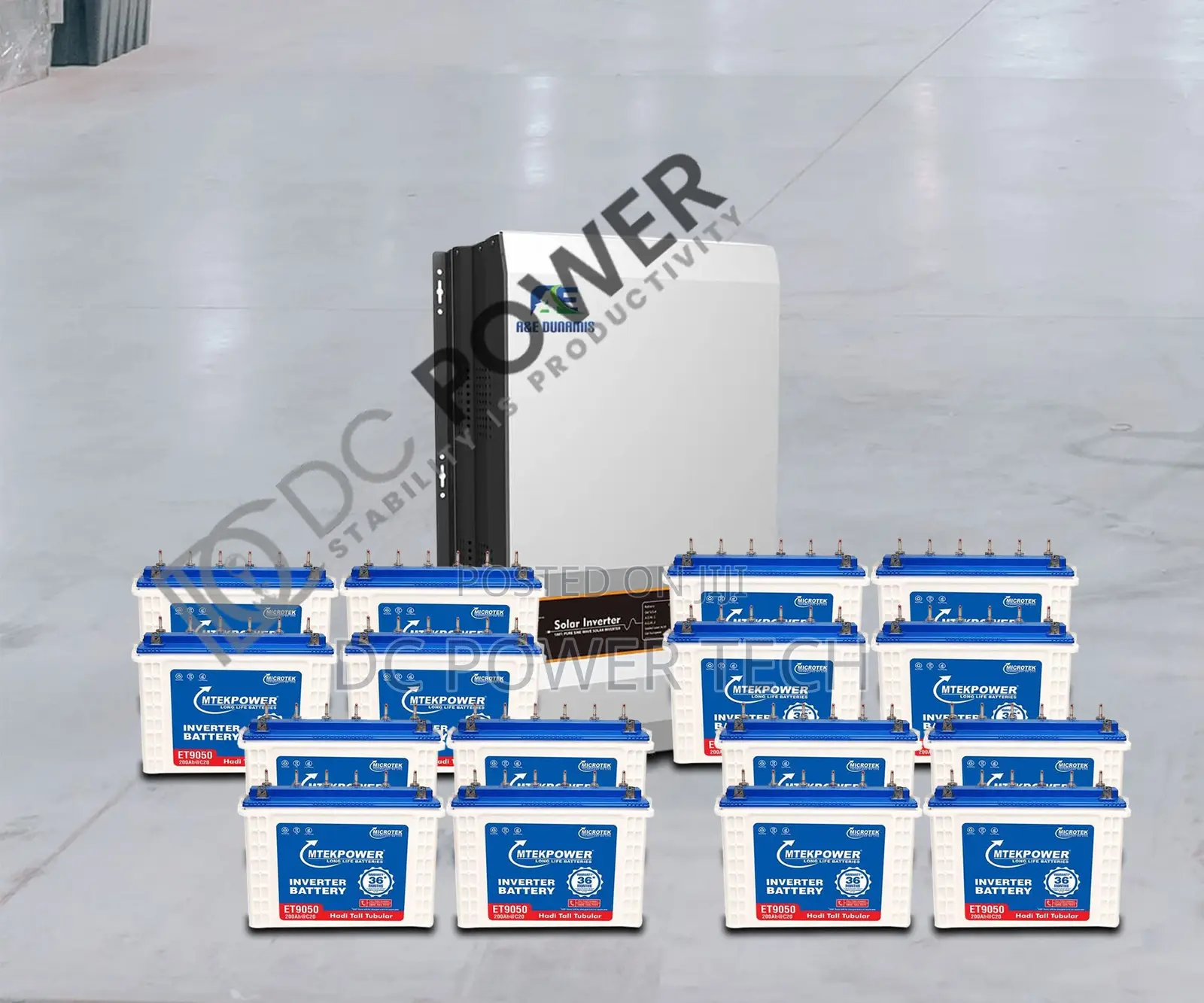 15kva Inverter With 12X200 AH Battery