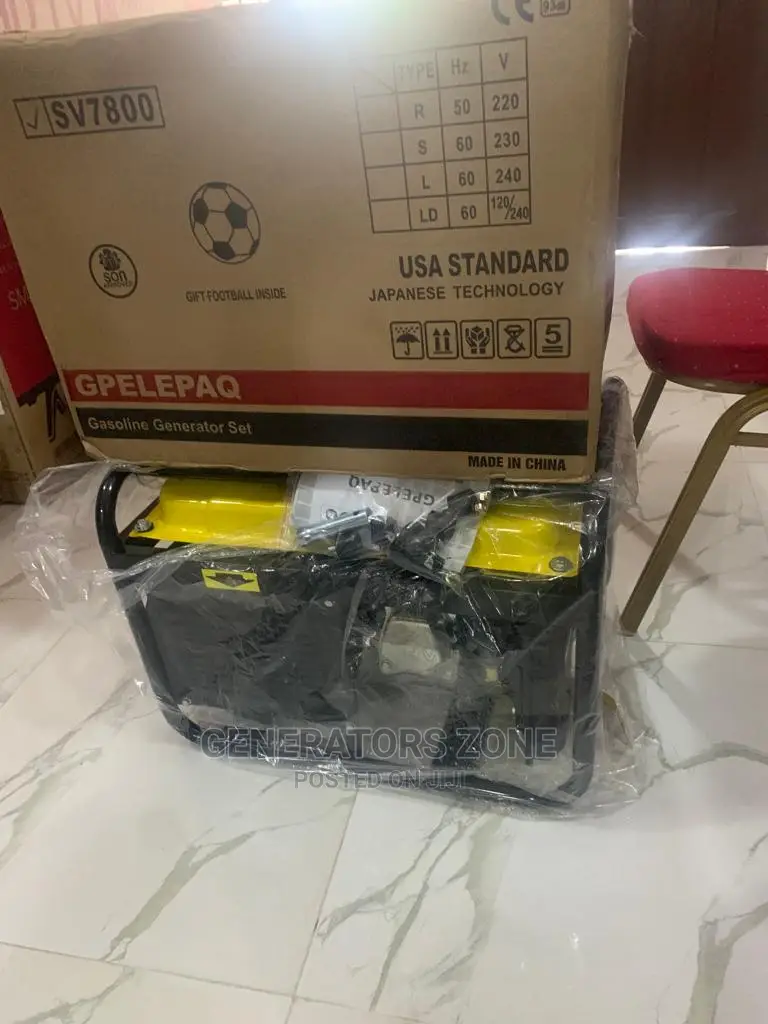 Elepaq Sv7800 Brand New Generator Manual Rated 4.5kva