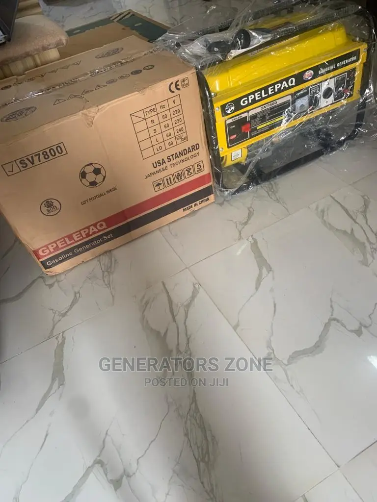 4.5kva Manual Generator Sv7800 Elepaq (Brand New)