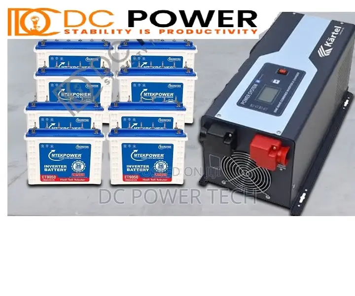 Pure Sine Wave Inverter 7.5kva/48v +4 Tubular Batteries
