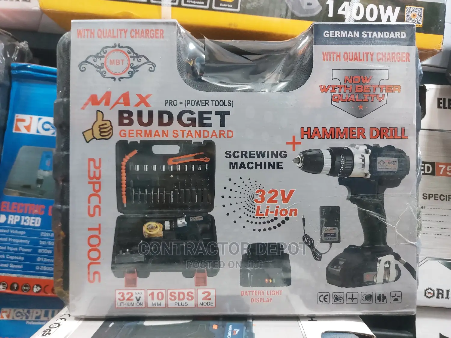 32V POWER Cordless Drill With Hammer Drill