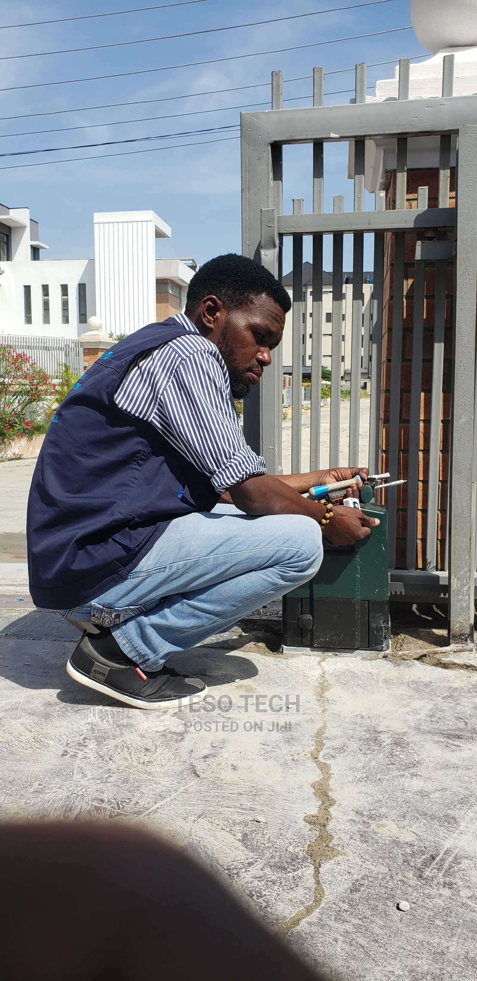 Rolling Machine Gate Installation By Teso Tech