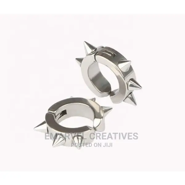Biker Magnetic Punk Men's Earrings - Silver
