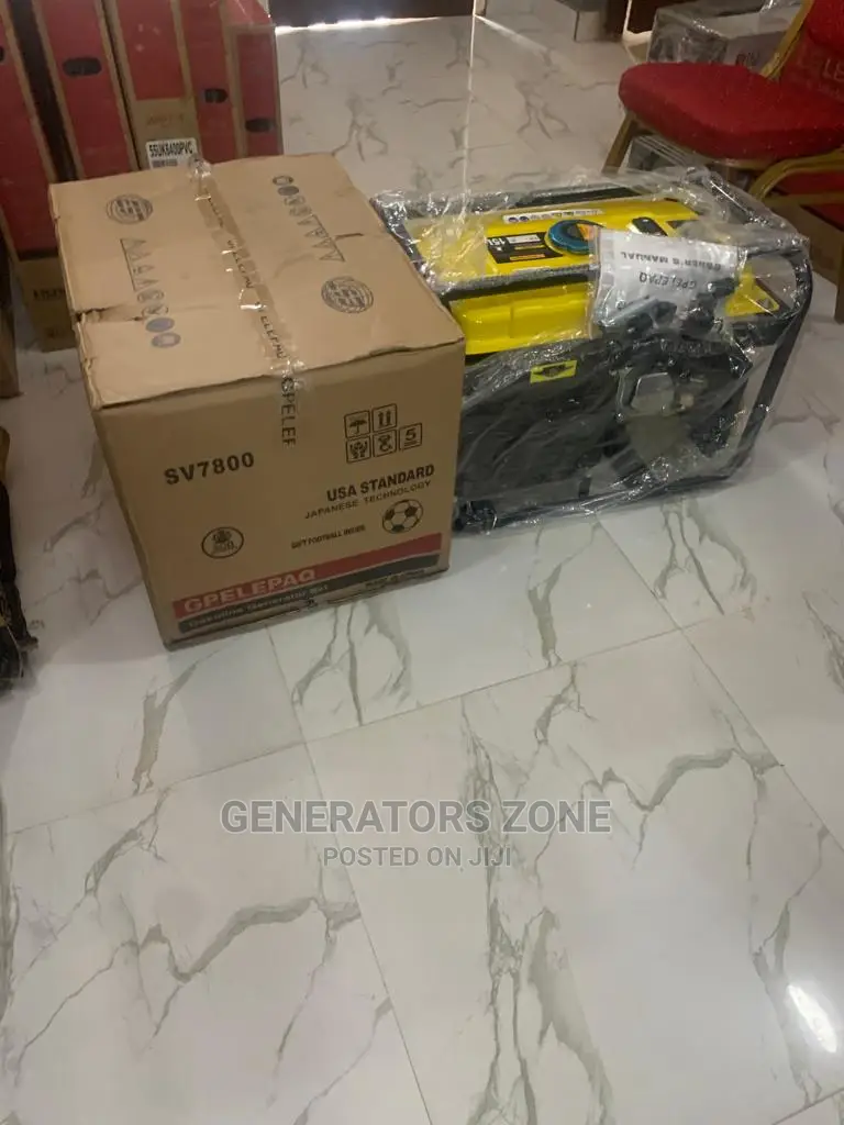 Sv7800 Elepaq Manual Generator 4.5kva Yellow Tank