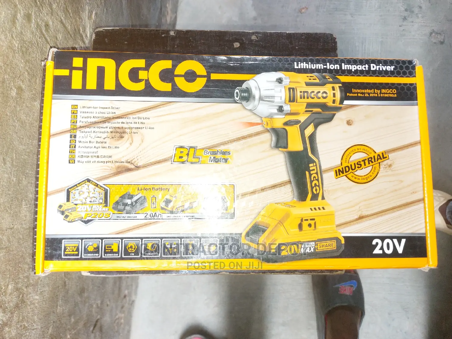 Ingco Brushless 20v Cordless Lithium-Ion Impact Driver