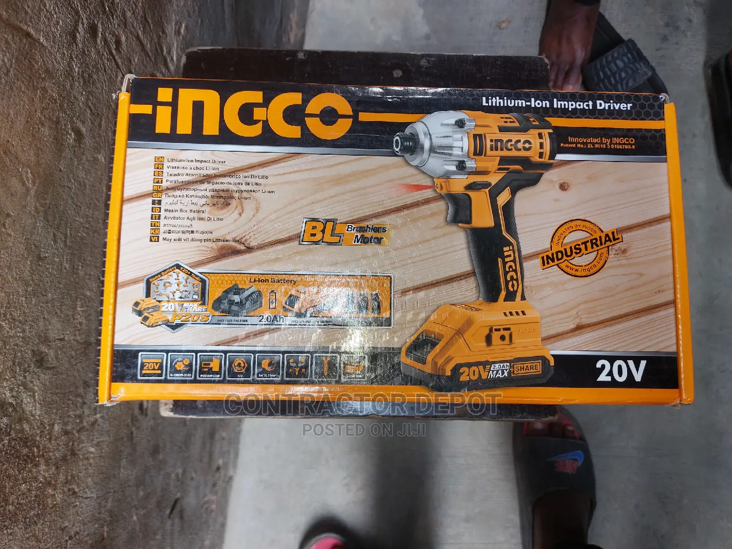 Ingco Brushless 20v Cordless Lithium-Ion Impact Driver
