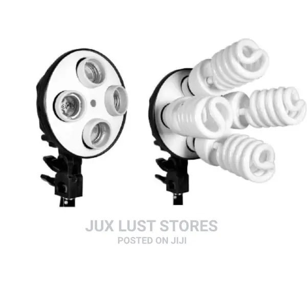 4bulb Soft Box Light With One Tripod Stand