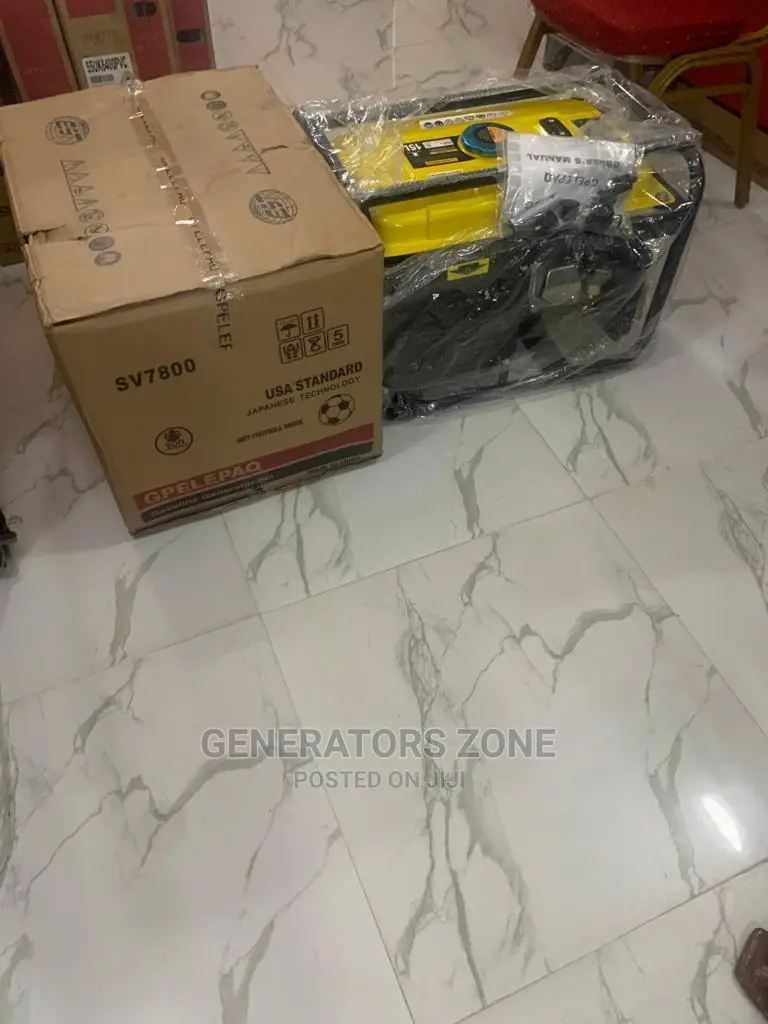 ELEPAQ Sv7800 4.5kva Manual Starting (Yellow Tank) Gasoline Generator.