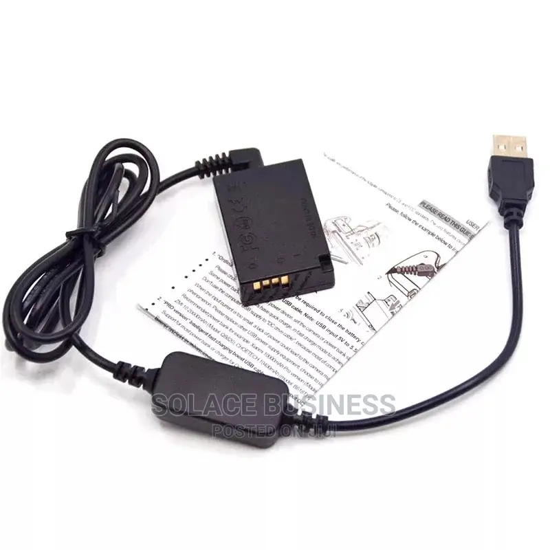 LP-E17 Dummy Battery, DC Coupler for Canon Cameras