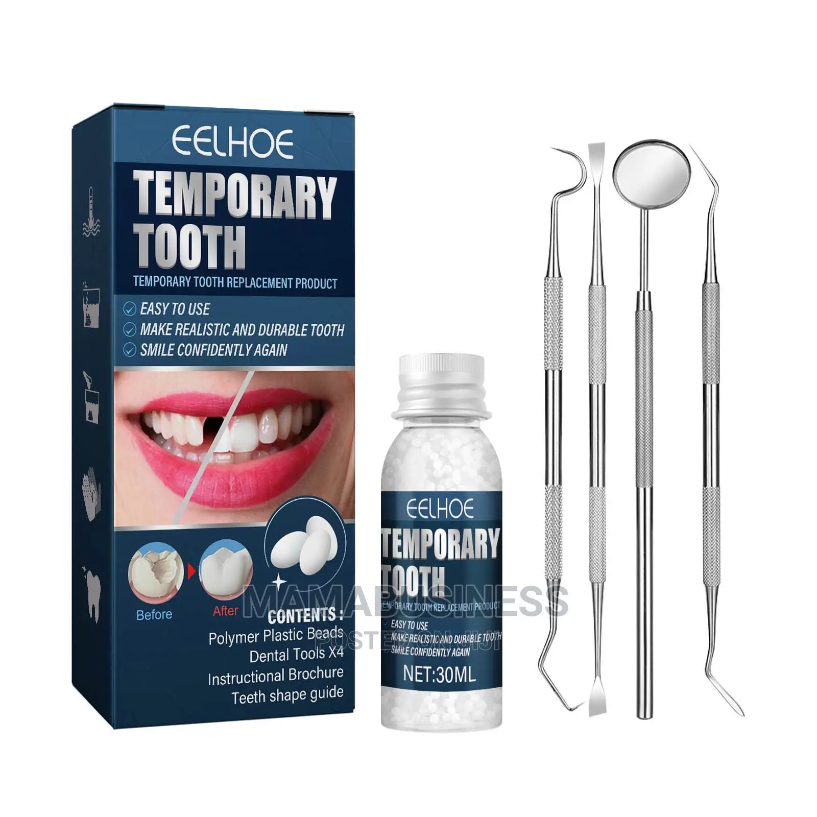 Eelhoe Plastic Teeth Temporary Filling Set