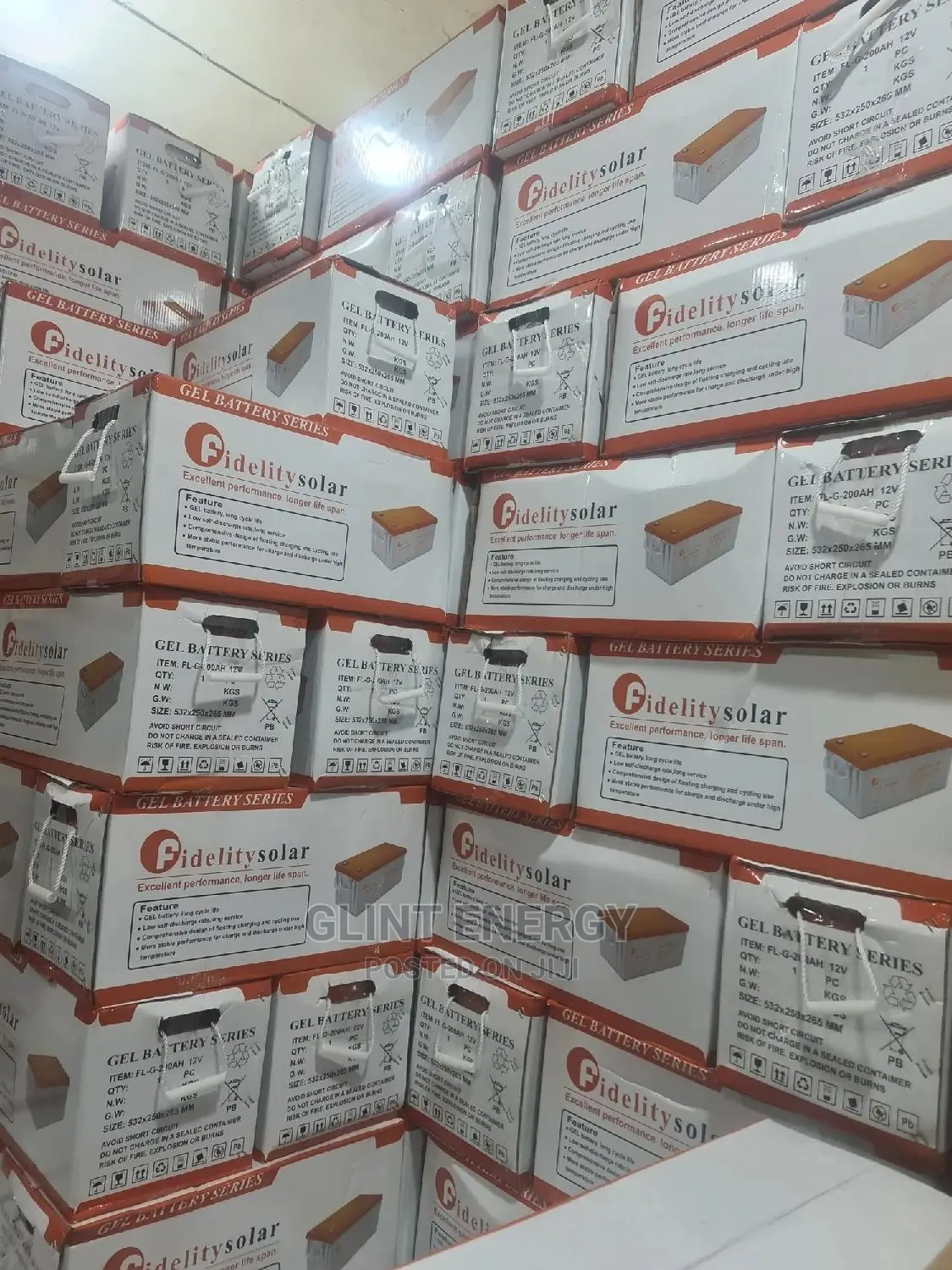 200ah 12V Fidelity Solar Battery