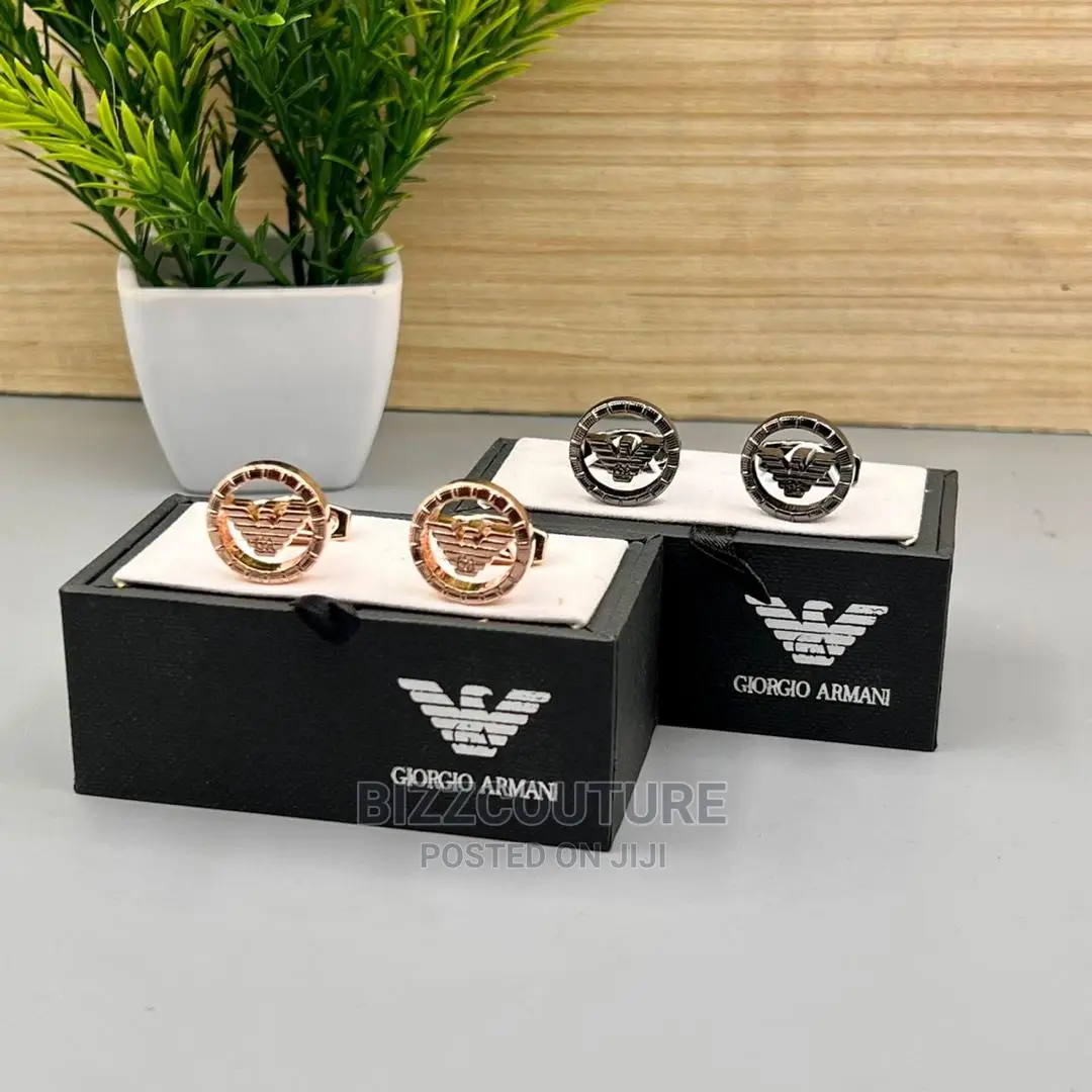 High Quality EMPORIO ARMANI Cuff Links Available in Store
