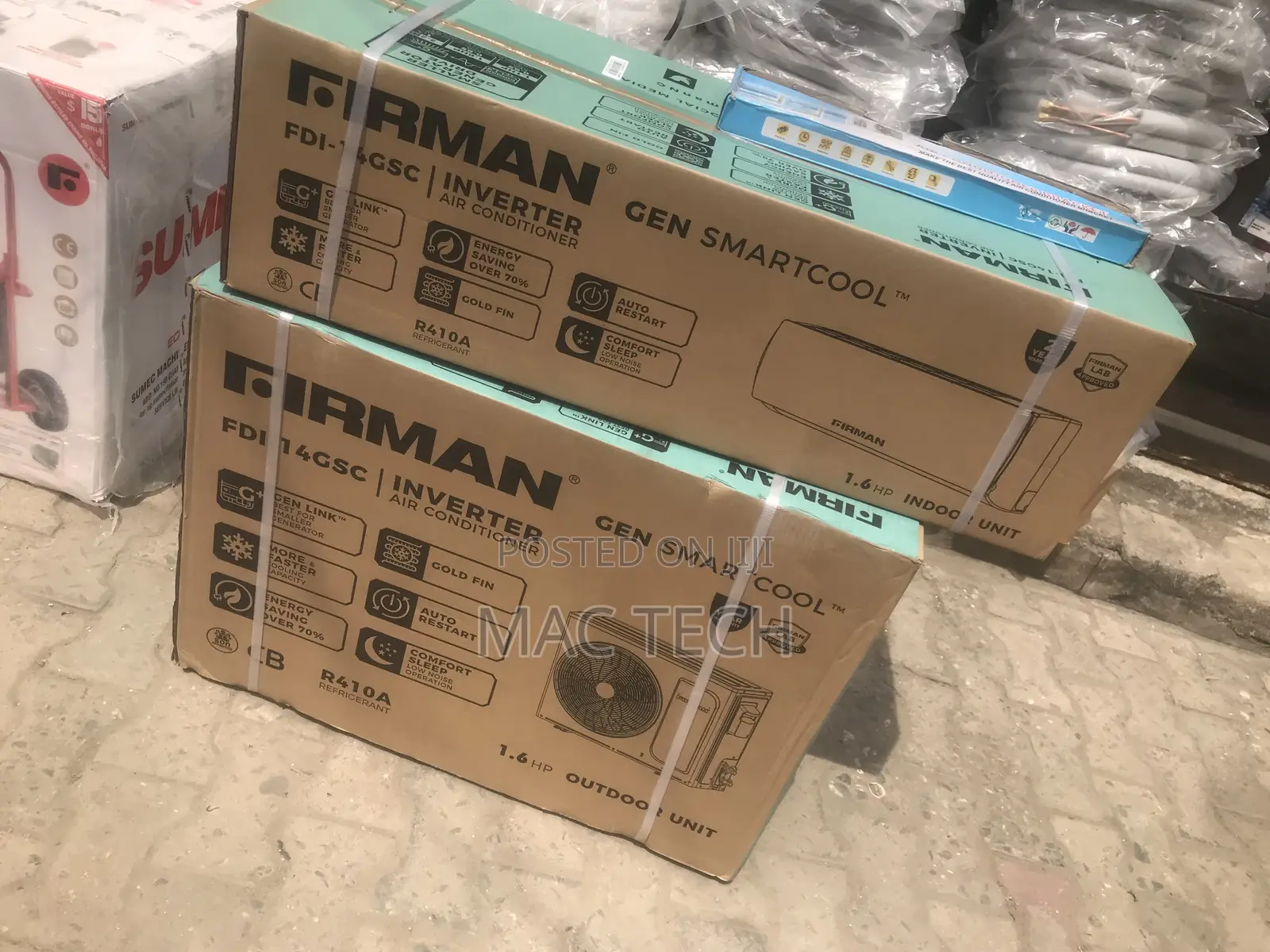 Original Firman 1.6hp Inverter Ac With Installation Kit