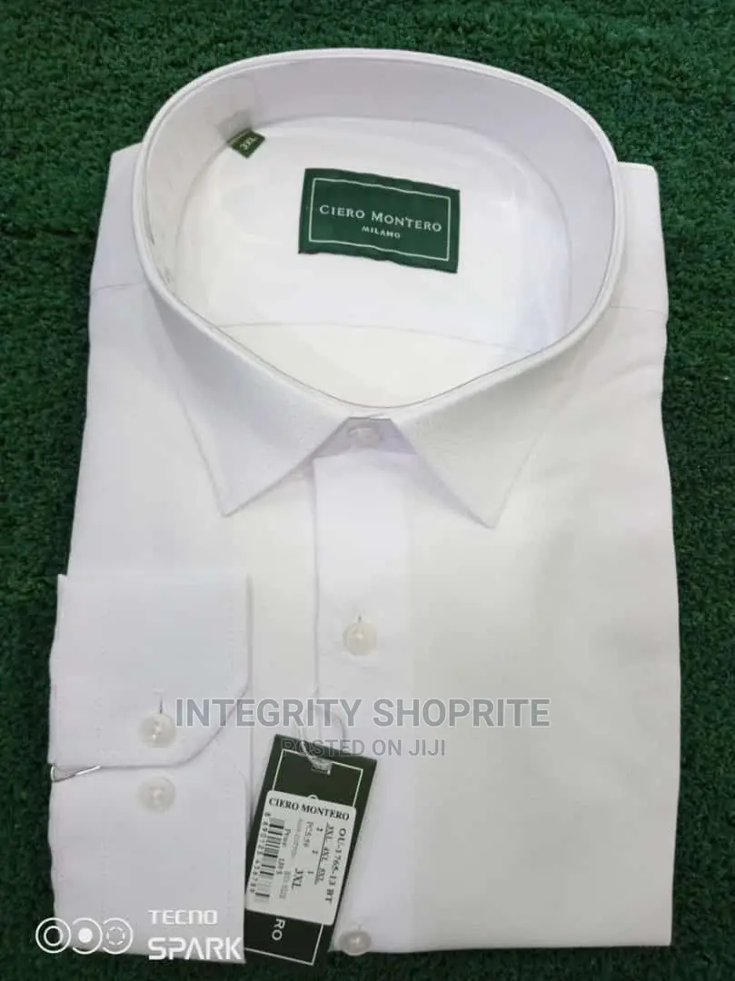 Men Turkey Shirt White Longsleve