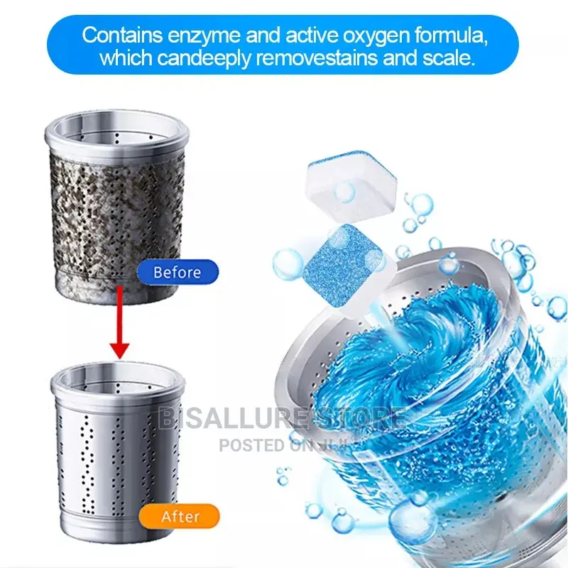 12pieces Washing Machine Cleaner Effervescent Tablets