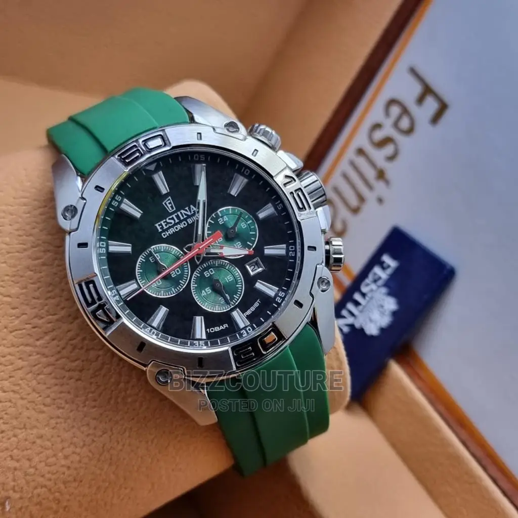 High Quality Festina Rubber Strap Watch Available in Store