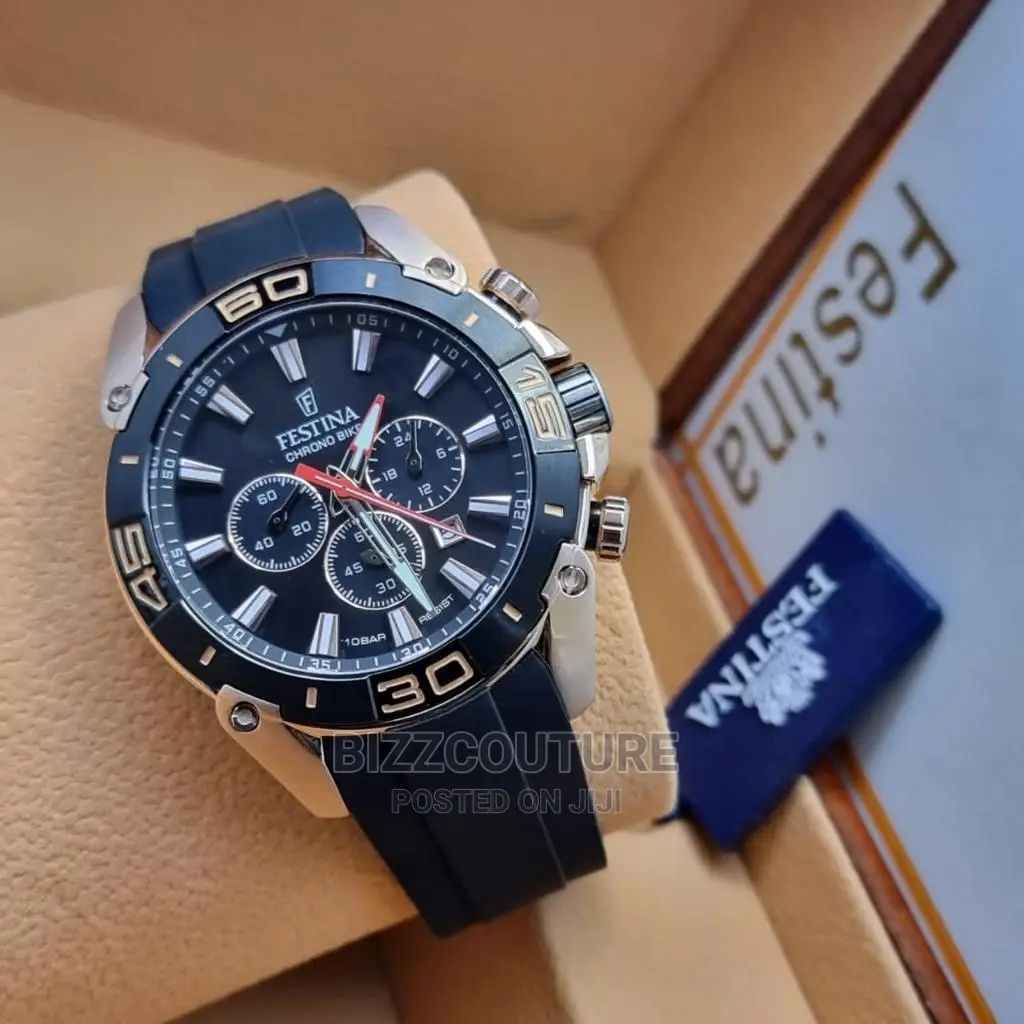 High Quality FESTINA Rubber Strap Watch Available in Store