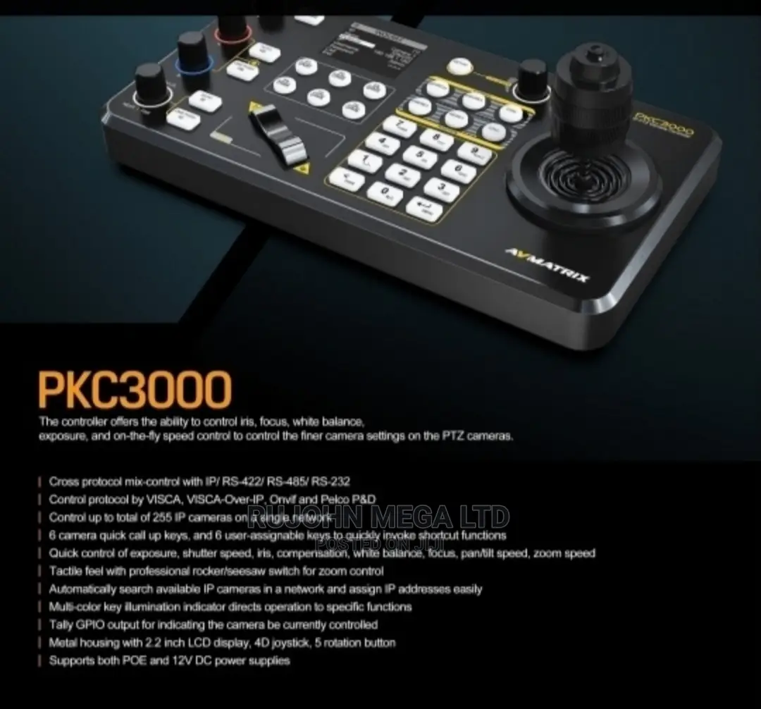 AVMATRIX PKC3000 IP Serial PTZ Conference Camera Controller