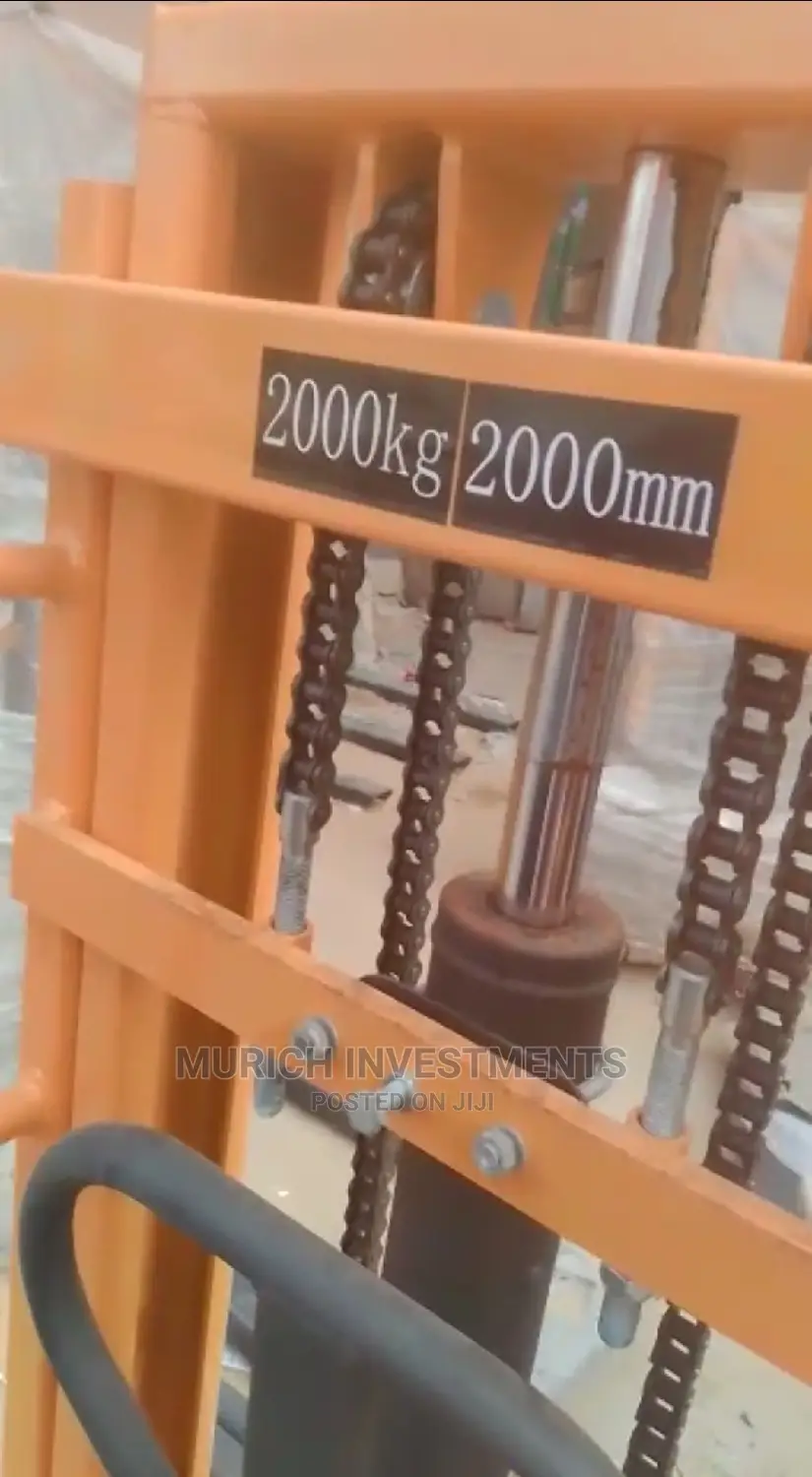 2ton X 2000mm Hand Manual Hydraulic Pallet Stacker Lifter