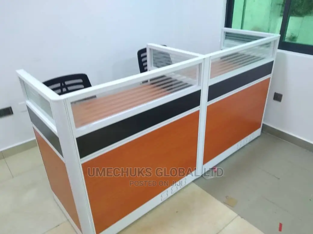 Two Persons Single Face Workstation for Office Use.