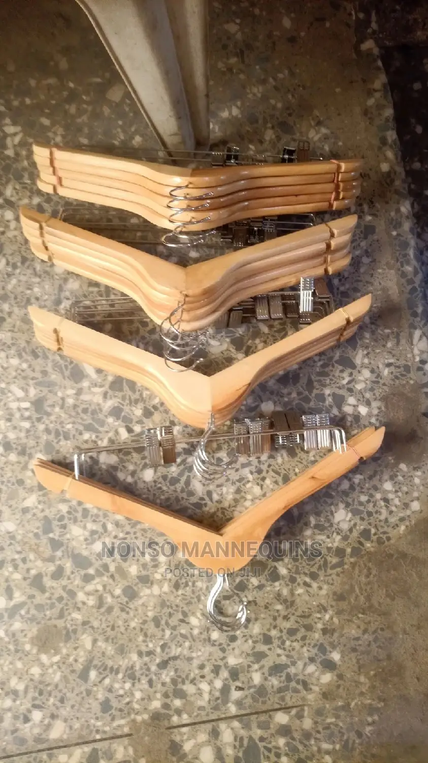Clip Wooden Clothes Hangers