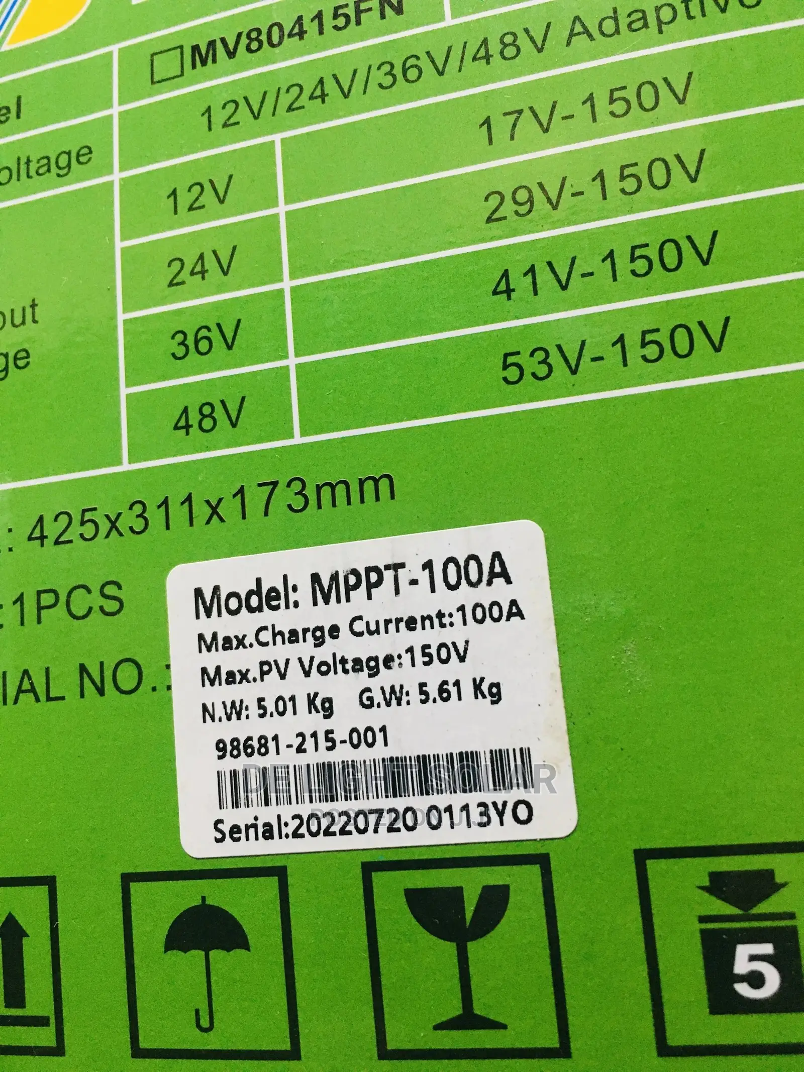100ah MPPT Charge Controller Yohako