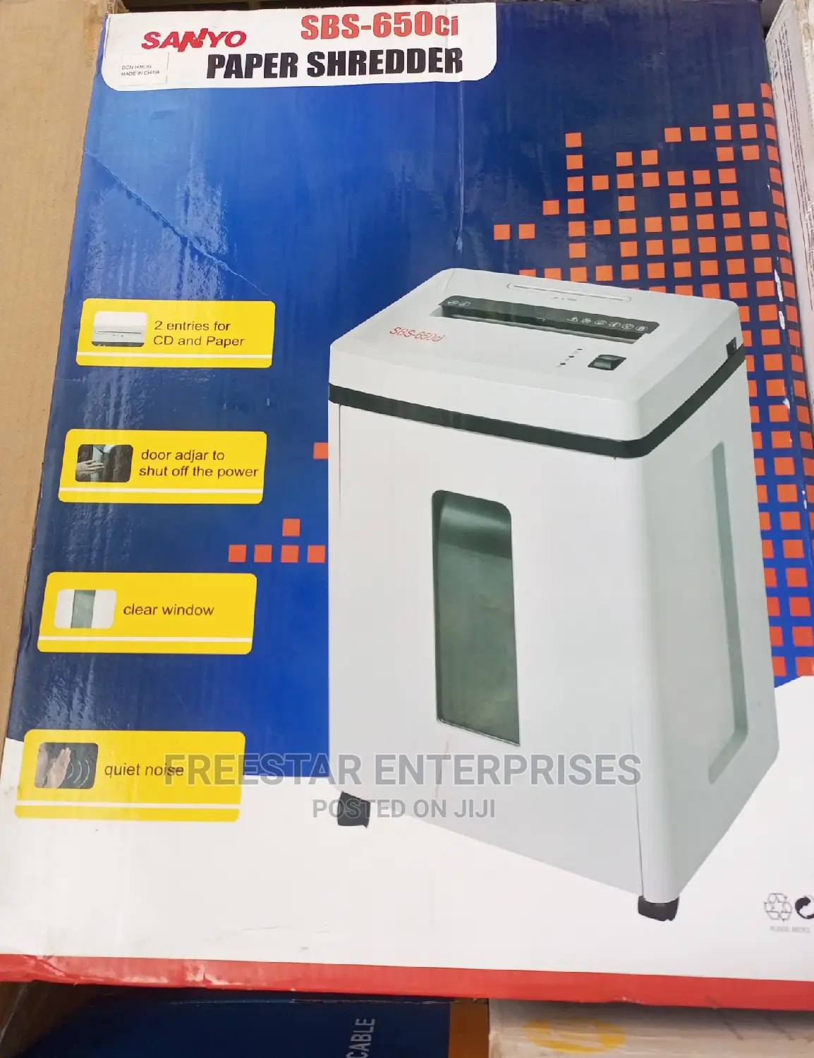 SANYO Paper Shredder. SANYO SBS 650ci