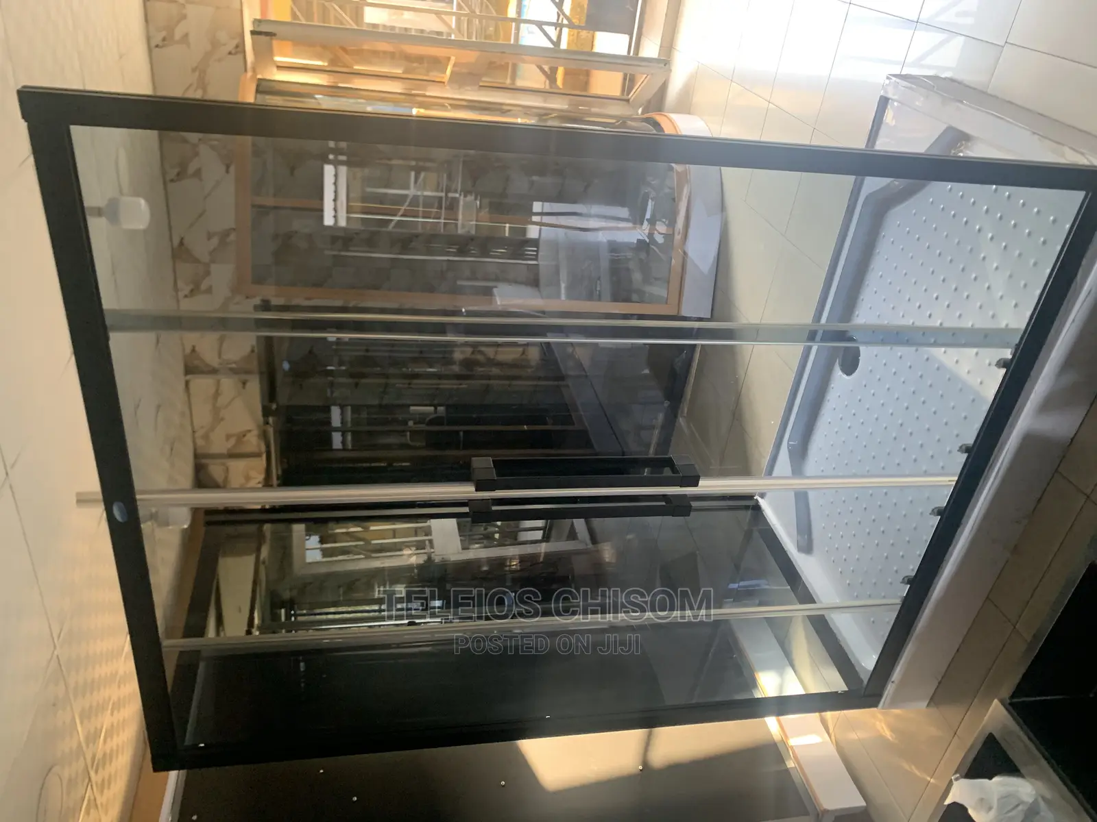 Shower Cubicle Black Glass