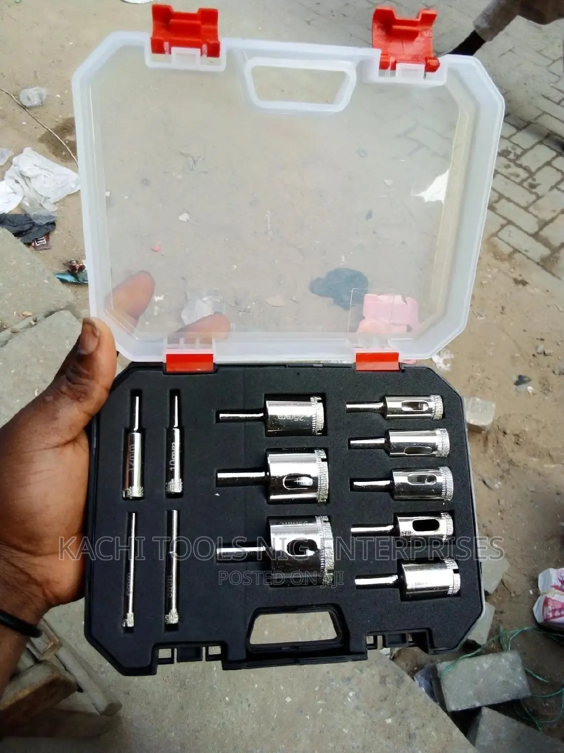 5m to 35m Glass Drill Bit Set