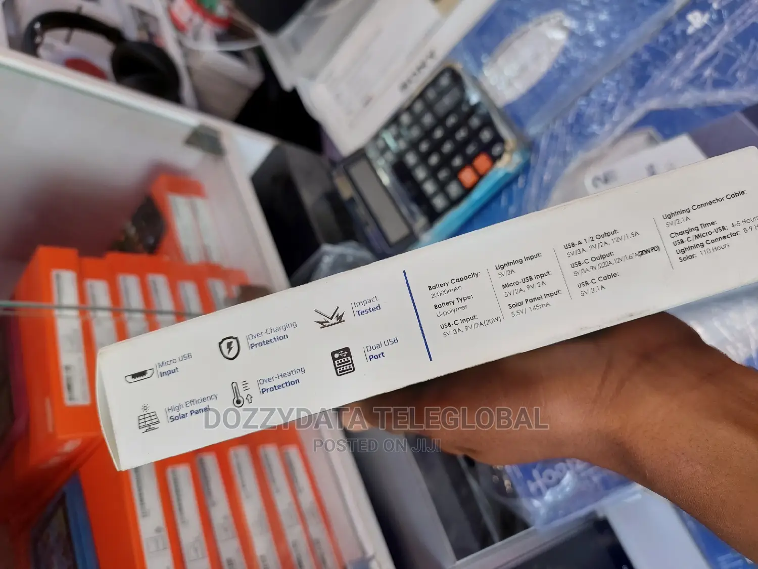 Promate 20,000mah Real Solar Powerbank